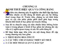 Bài giảng Tài chính công - Chương 13 Đánh thuế hiệu quả và công bằng