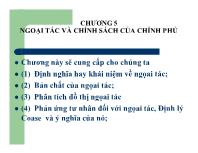 Bài giảng Tài chính công - Chương 5 Ngoại tác và chính sách của chính phủ