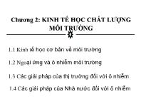 Chương 2: Kinh tế học chất lượng môi trường