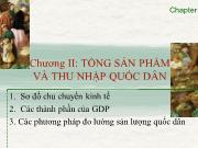 Bài giảng Kinh tế vĩ mô - Chương II: Tổng sản phẩm và thu nhập quốc dân