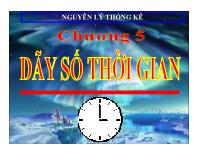 Bài giảng Nguyên lý thống kê kinh tế - Chương 5: Dãy số thời gian