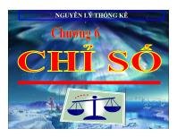 Bài giảng Nguyên lý thống kê kinh tế - Chương 6: Chỉ số