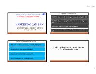 Bài giảng Marketing căn bản - Chương 8: Chiến lược phân phối