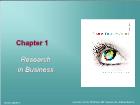 Bài giảng Business Research Methods - Chapter 1: Research in Business