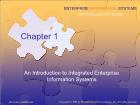 Bài giảng Enterprise information systems - Chapter 1: An Introduction to Integrated Enterprise Information Systems