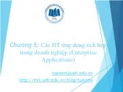 Bài giảng Hệ thống thông tin quản lý - Chương 5: Các HT ứng dụng tích hợp trong doanh nghiệp (Enterprise Applications)