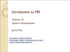 Bài giảng Introduction to MIS - Chapter 12: Systems Development