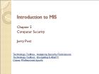 Bài giảng Introduction to MIS - Chapter 5: Computer Security