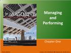 Bài giảng Management - Chapter 1: Managing and Performing