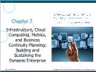 Bài giảng Management information systems - Chapter 7: Infrastructure, Cloud Computing, Metrics, and Business Continuity Planning: Building and Sustaining the Dynamic Enterprise