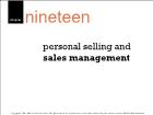 Bài giảng Marketing - Chapter 19: Personal selling and sales management