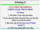 Bài giảng Quản lý chuỗi cung ứng - Chương 3: Lựa chọn địa điểm & chiến lược phân phối