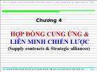 Bài giảng Quản lý chuỗi cung ứng - Chương 4: Hợp đồng cung ứng & liên minh chiến lược (supply contracts & strategic alliances)