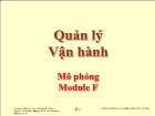 Bài giảng Quản lý Vận hành - Module F: Mô phỏng