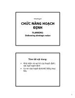 Bài giảng Quản trị - Bài 4: Chức năng hoạch định