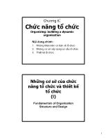 Bài giảng Quản trị - Bài 6: Chức năng tổ chức