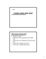 Bài giảng Quản trị - Bài 8: Chính sách đãi ngộ