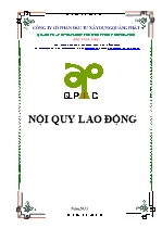 Mẫu Nội quy lao động