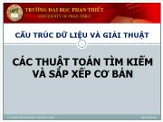 Cấu trúc dữ liệu và giải thuật - Các thuật toán tìm kiếm và sắp xếp cơ bản