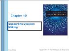 Cơ sở dữ liệu - Chapter 10: Supporting decision making