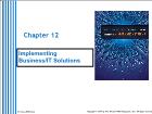 Cơ sở dữ liệu - Chapter 12: Implementing business/ it solutions