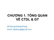 Cơ sở dữ liệu - Chương 1: Tổng quan về CTDL & GT