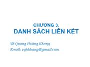 Cơ sở dữ liệu - Chương 3: Danh sách liên kết