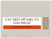 Giáo trình môn học Cấu trúc dữ liệu và giải thuật