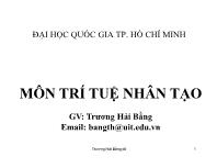 Giáo trình Môn trí tuệ nhân tạo