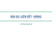 HTML - Bài 03: Liên kết – Bảng