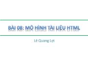 HTML - Bài 08: Mô hình tài liệu HTML