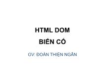 Html dom biến cố