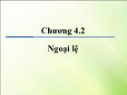 Java - Chương 4: Ngoại lệ