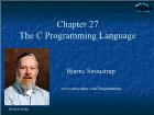 Kĩ thuật lập trình - Chapter 27: The C programming language
