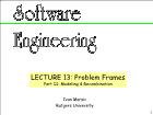 Kĩ thuật lập trình - Lecture 13: Problem frames - Part II: Modeling và recombination