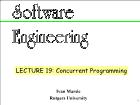 Kĩ thuật lập trình - Lecture 19: Concurrent programming