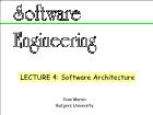 Kĩ thuật lập trình - Lecture 4: Software architecture