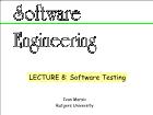 Kĩ thuật lập trình - Lecture 8: Software testing