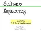 Kĩ thuật lập trình - Lecture: Php scripting language