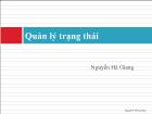 Kĩ thuật lập trình - Quản lý trạng thái