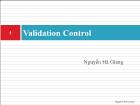 Kĩ thuật lập trình - Validation control