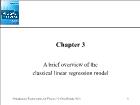 Kinh tế học - Chapter 3: A brief overview of the classical linear regression model