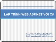 Lập trình web Asp.net với C# - Chương 06: Thiết kế layout