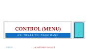 Lập trình Windows Form với C# - Control (menu)