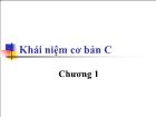 Ngôn ngữ lập trình C - Chương 1: Khái niệm cơ bản C