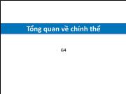 Quản trị nhà nước - Tổng quan về chính thể