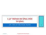 Tài liệp môn Lập trình hướng đối tượng