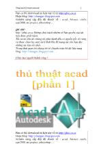 Tổng hợp thủ thuật autocad